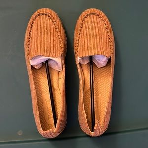 Born,women’s casual loafer,multi colored tan stripes New In box , never worn